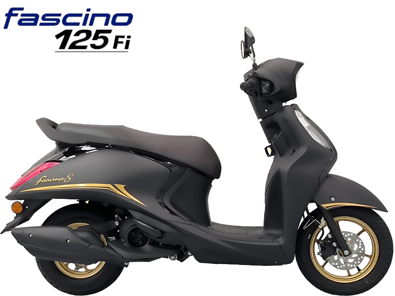 Xe tay ga Yamaha 125 nhập khẩu Fascino S Màu Đen Nhám