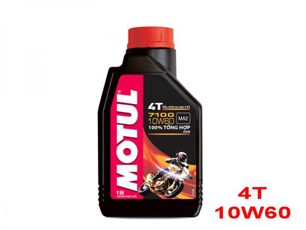 Nhớt Motul 10W60 dành cho xe máy 4 thì, nhớt chính hãng
