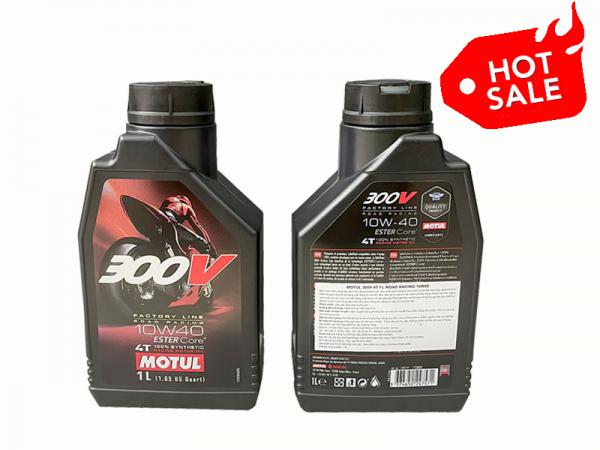 Nhớt máy Motul 300V 10W40 Ester Core chuyên dùng cho xe mô tô phân khối lớn